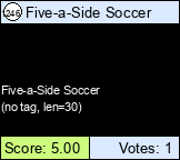 Five-a-Side Soccer
