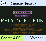 Rhesus-Negativ