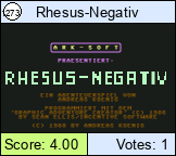 Rhesus-Negativ